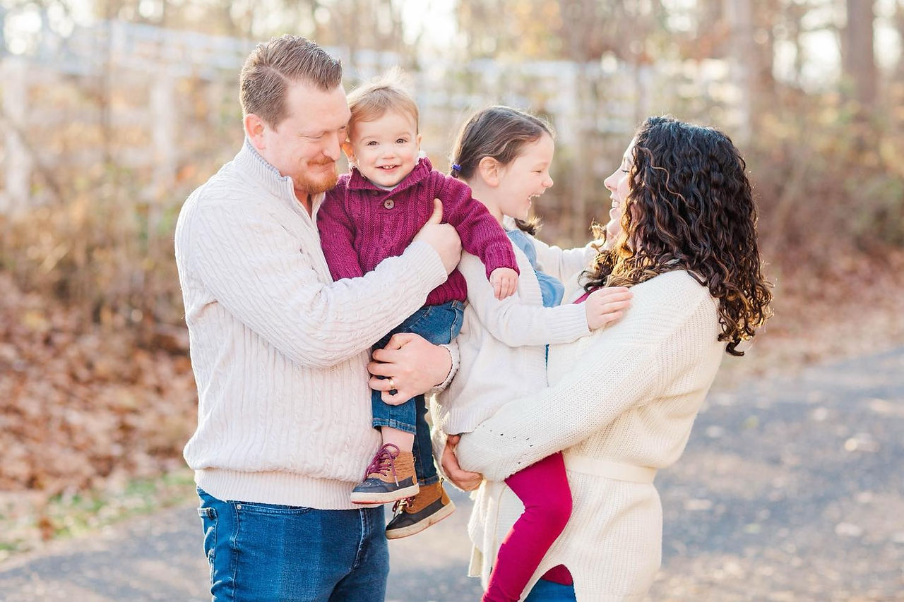 winter family portrait