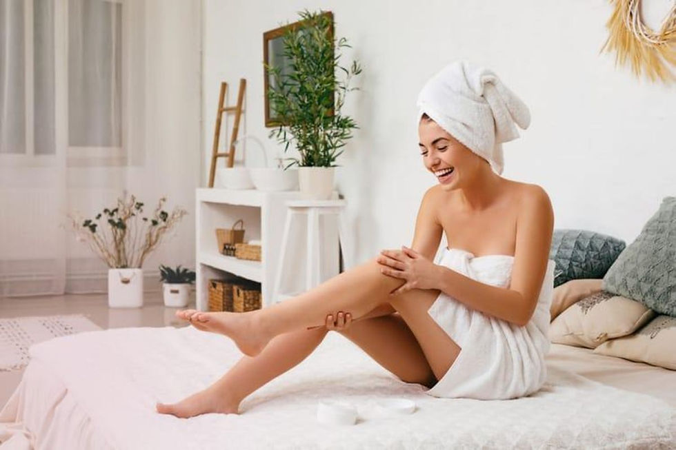 Brazilian wax aftercare for freshly waxed sensitive skin