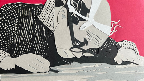 棟方志功 自画像 版画
