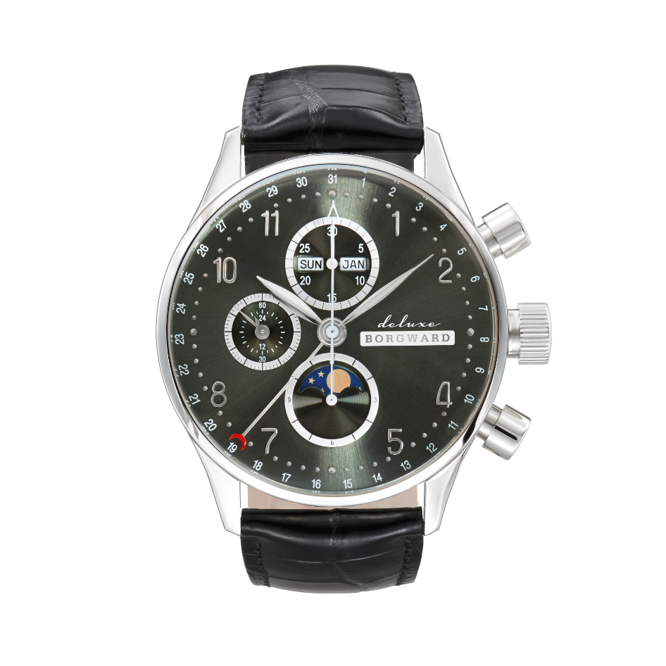 P100 Deluxe Chronograph Metal Green Grey