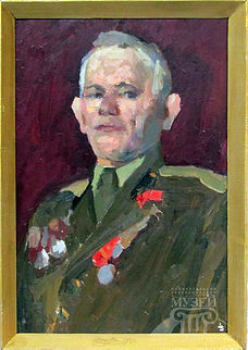 С.К. Двойнос Этюд к портрету Землянова А.Е., Героя Советского Союза.