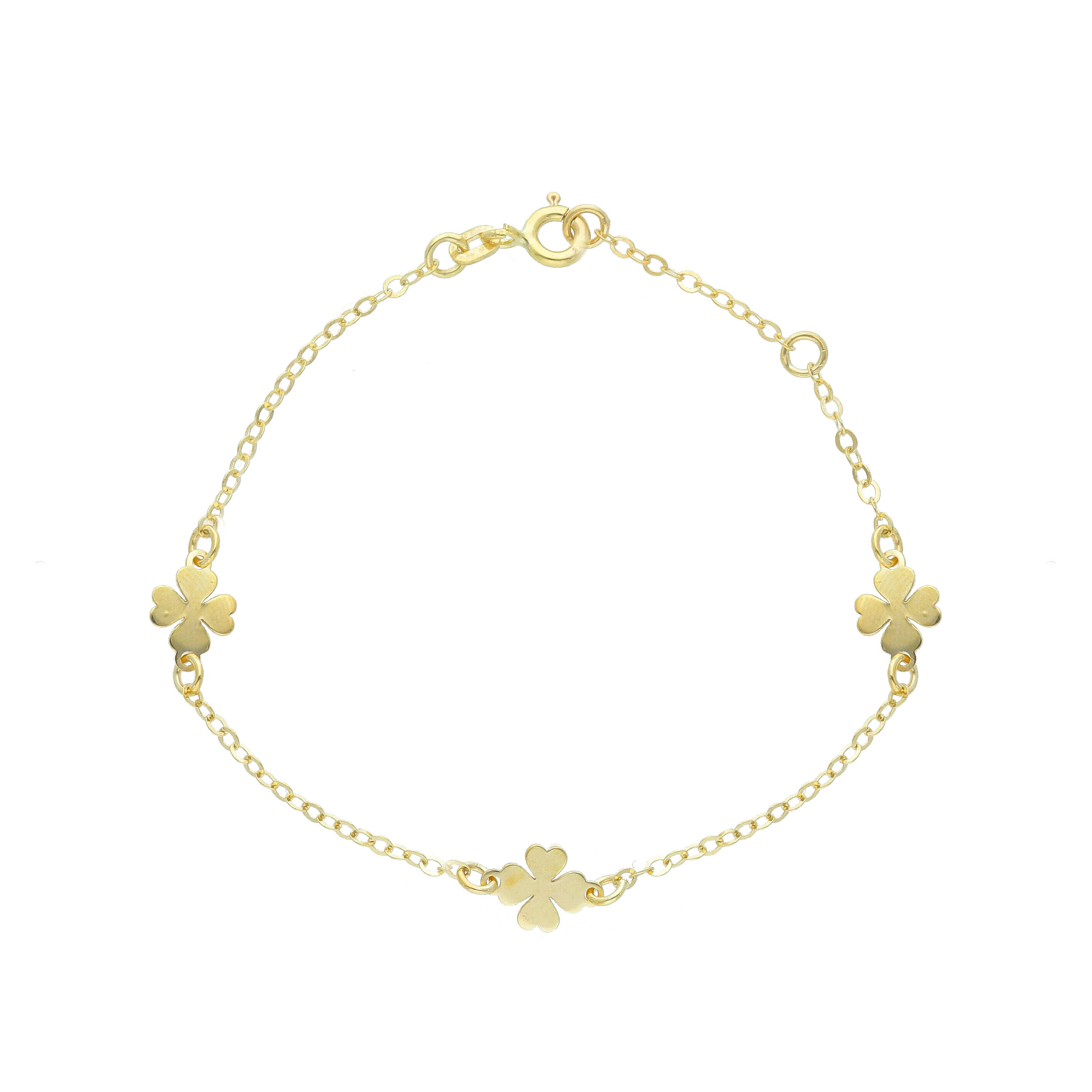 Raggi Bracciale Quadrifogli oro giallo GW278046