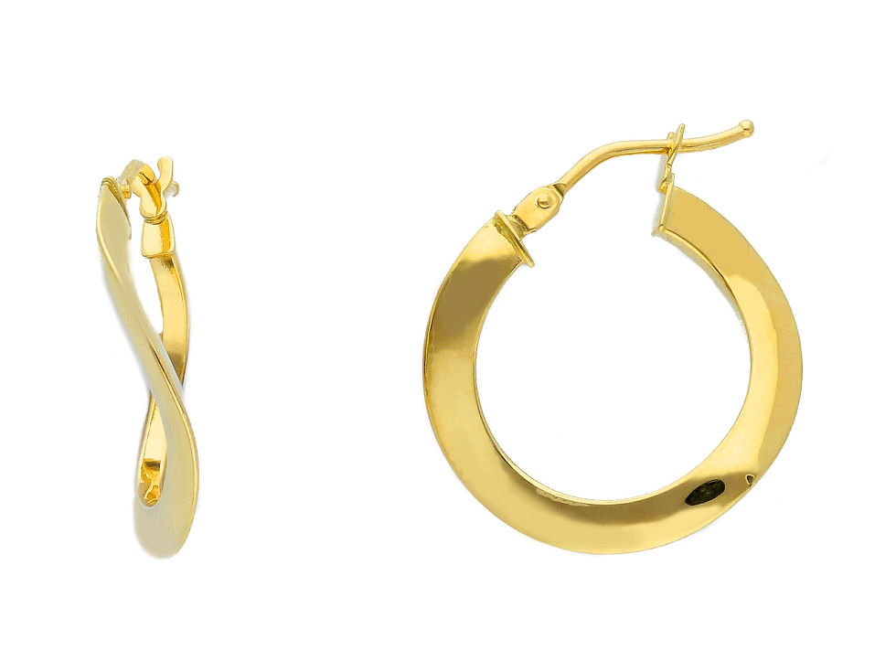 Raggi Orecchini Cerchio oro giallo GW112870