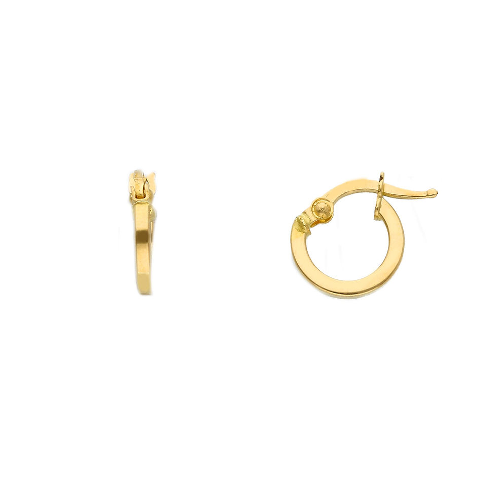 Raggi Orecchini Cerchio a sezione quadrata GW012556