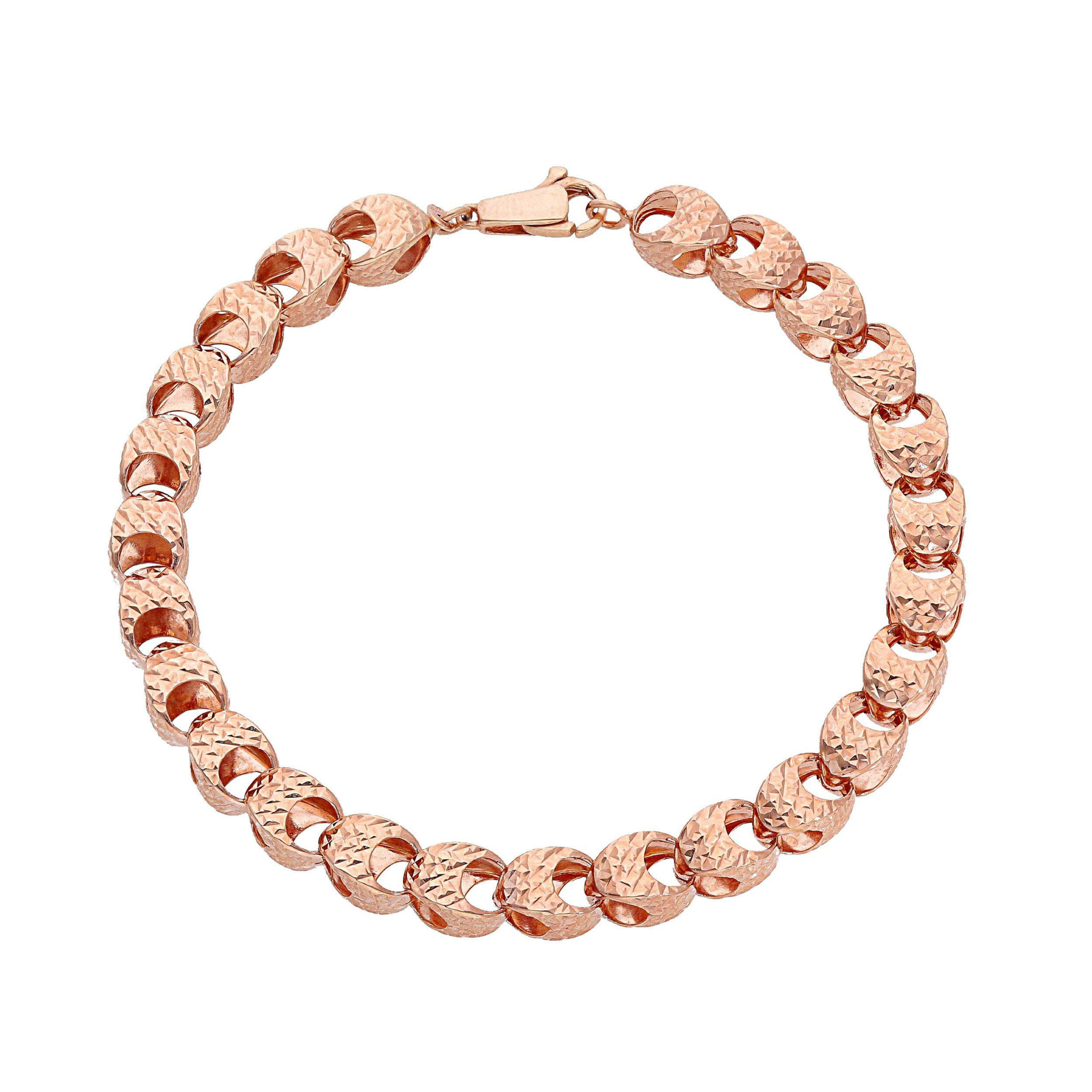 Raggi Bracciale lavorazione diamantata oro rosa GW241465