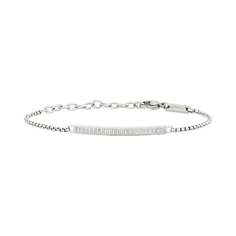 BREIL LIGHT ROW BRACCIALE IN ACCIAIO E CUBIC ZIRCONIA TJ3361