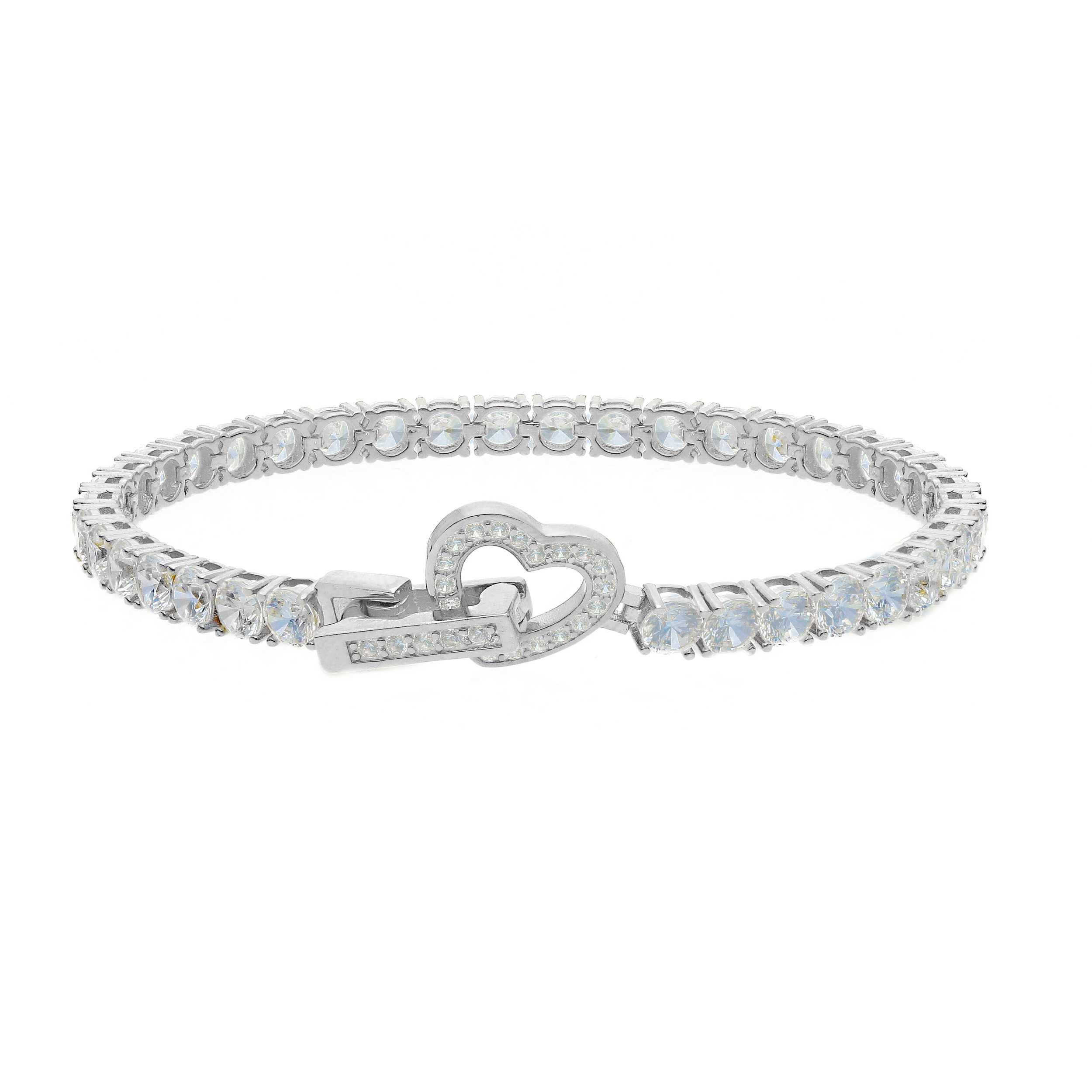 Raggi Bracciale Tennis con cuore GW288353