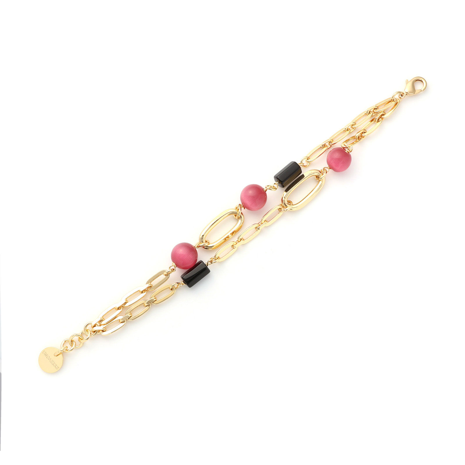 Unoaerre Bracciale Gipsy con sfere rosa 000EXB5214000   2562