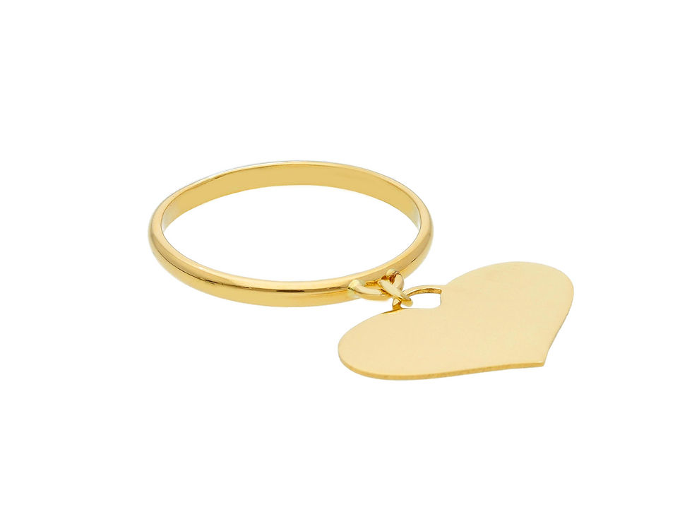 Raggi Anello Cuore oro giallo GW250604