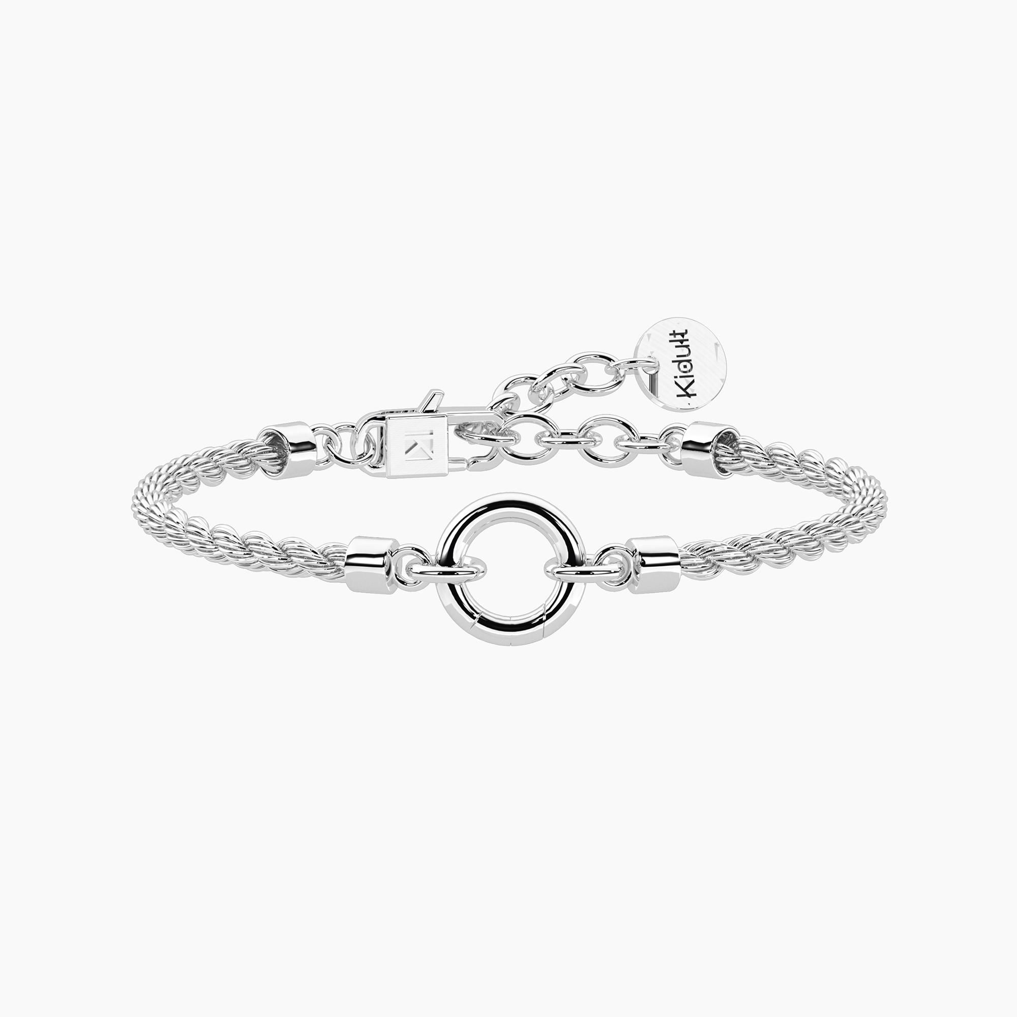 Kidult By You 732407 Bracciale con catena corda in acciaio Duetto