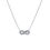 Thumbnail: Raggi, Collana con Infinito in oro 375 e zirconi GW290771