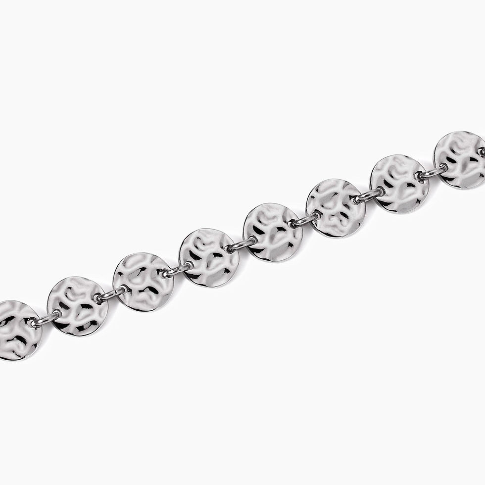 Miniatura: Kidult 831006 Bracciale con tondi effetto martellato Style 03