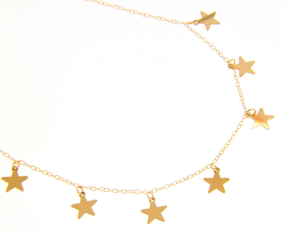 RAGGI Collana Stelle oro giallo