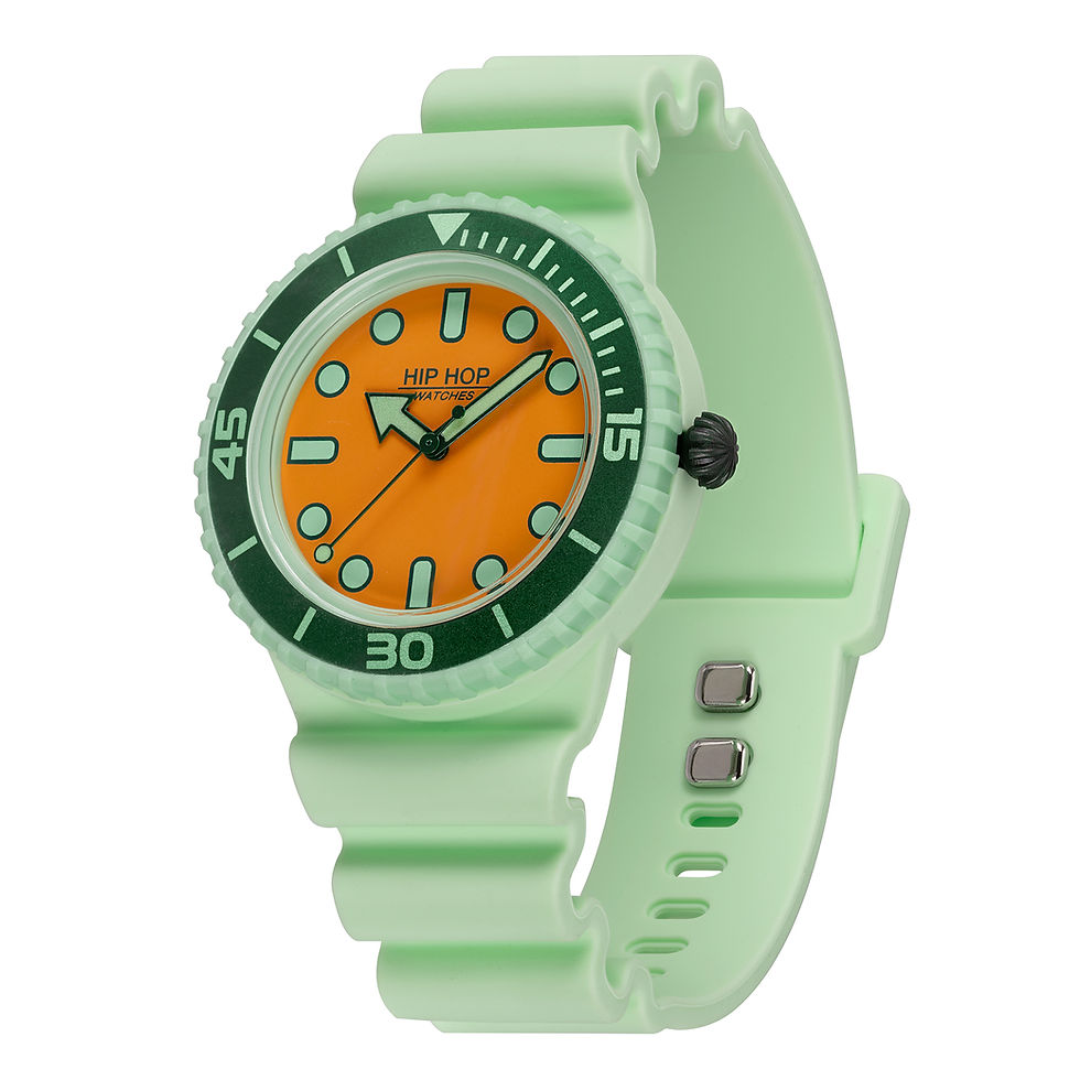 Miniatura: Orologio Hip Hop Master Light Green/Green HWU1260