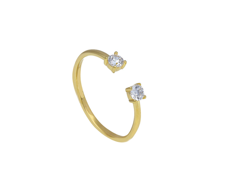 Raggi Anello veretta aperta in oro giallo GW267526