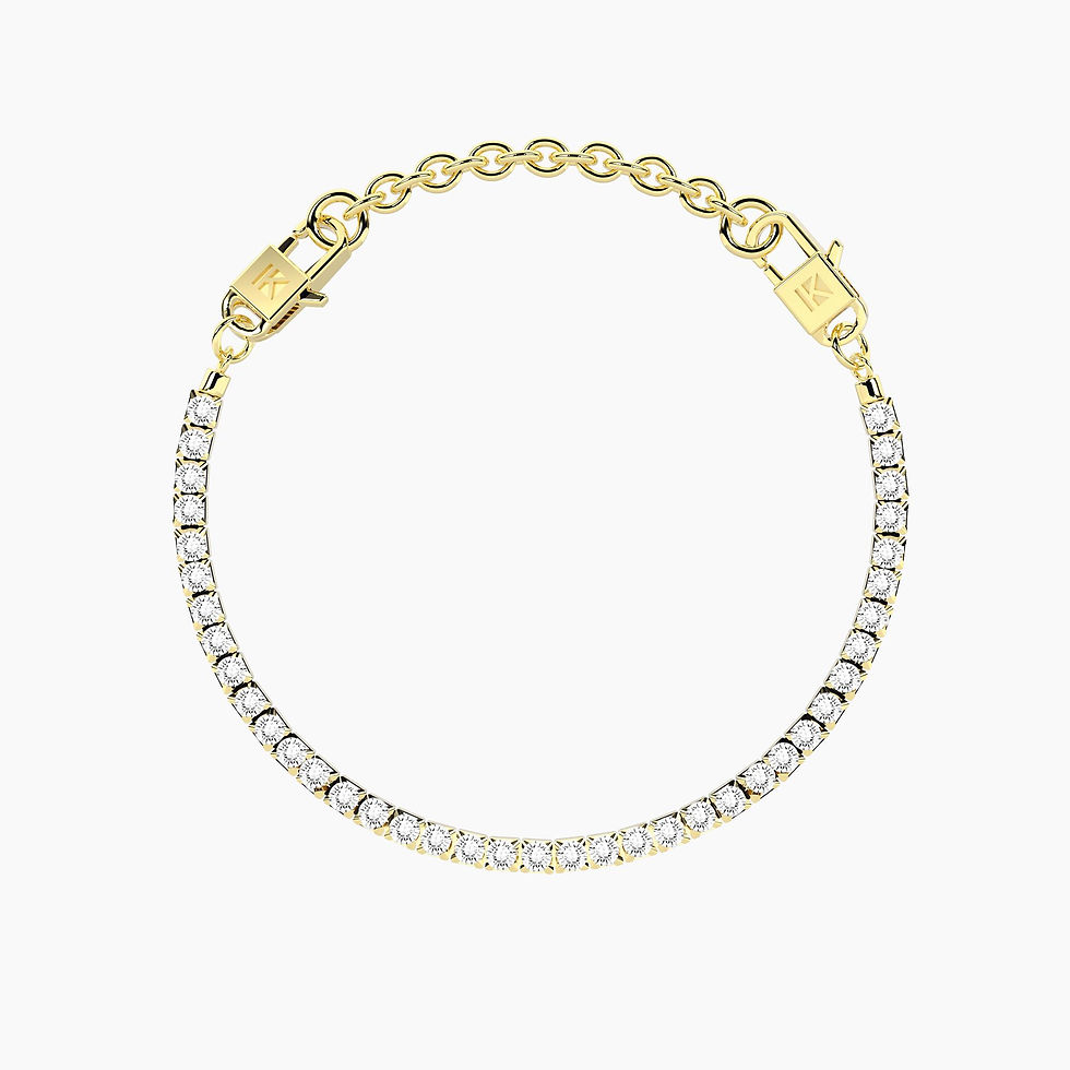 Miniatura: Kidult By You 732388 Bracciale tennis doratocomponibile  MILLELUCI 