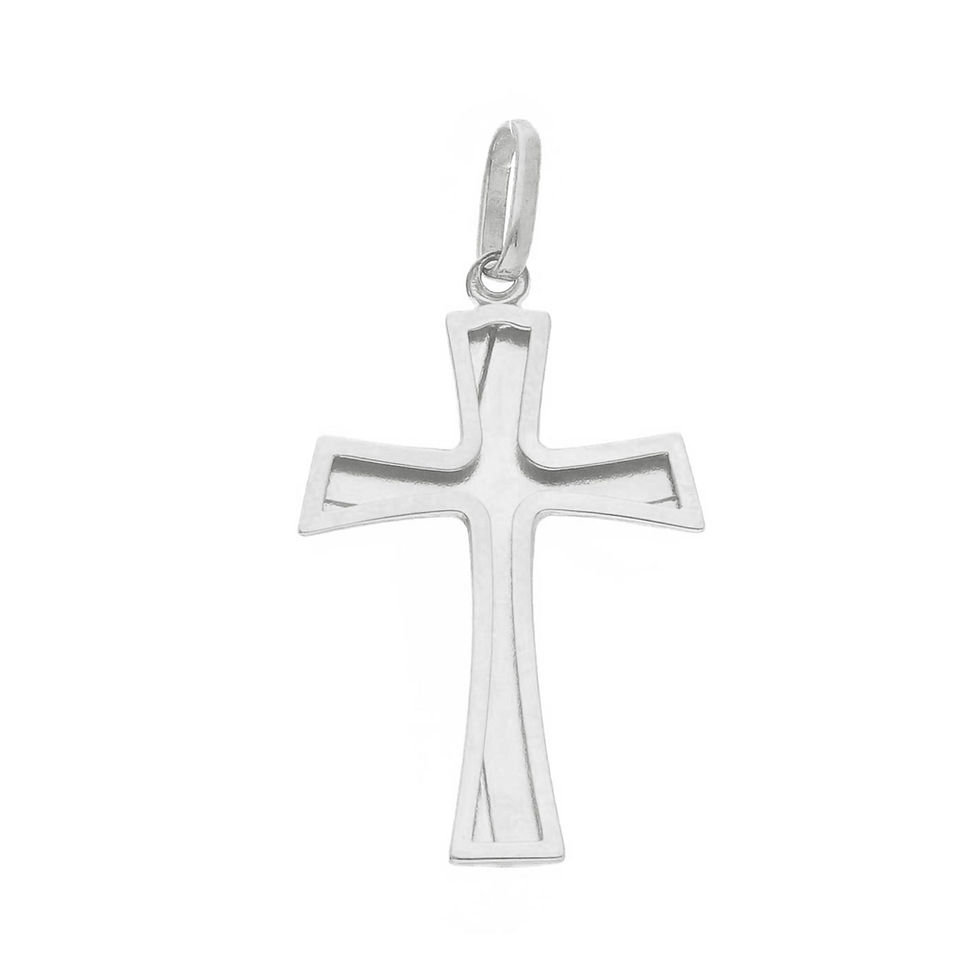 Miniatura: Raggi Ciondolo Croce oro bianco GW186739