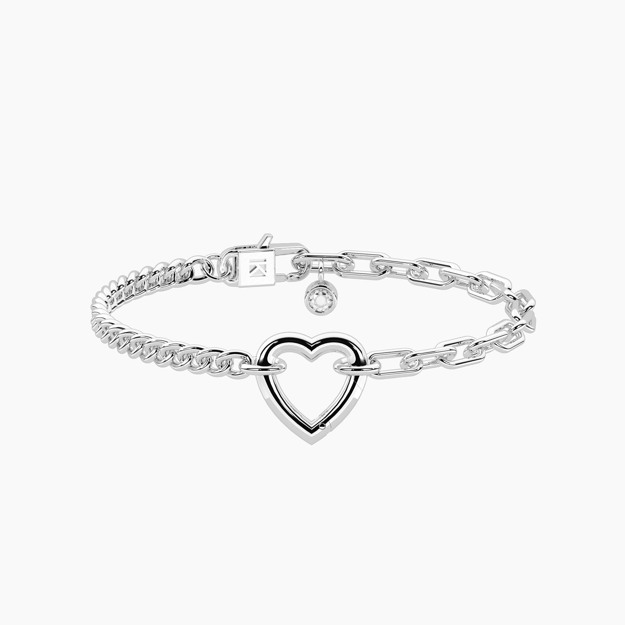 Kidult By You 732409 Bracciale con catena groumette e a maglie allungate DUETTO