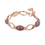 Miniatura: BRONZALLURE Bracciale a maglie con pietra naturale ovale WSBZ02161.AML