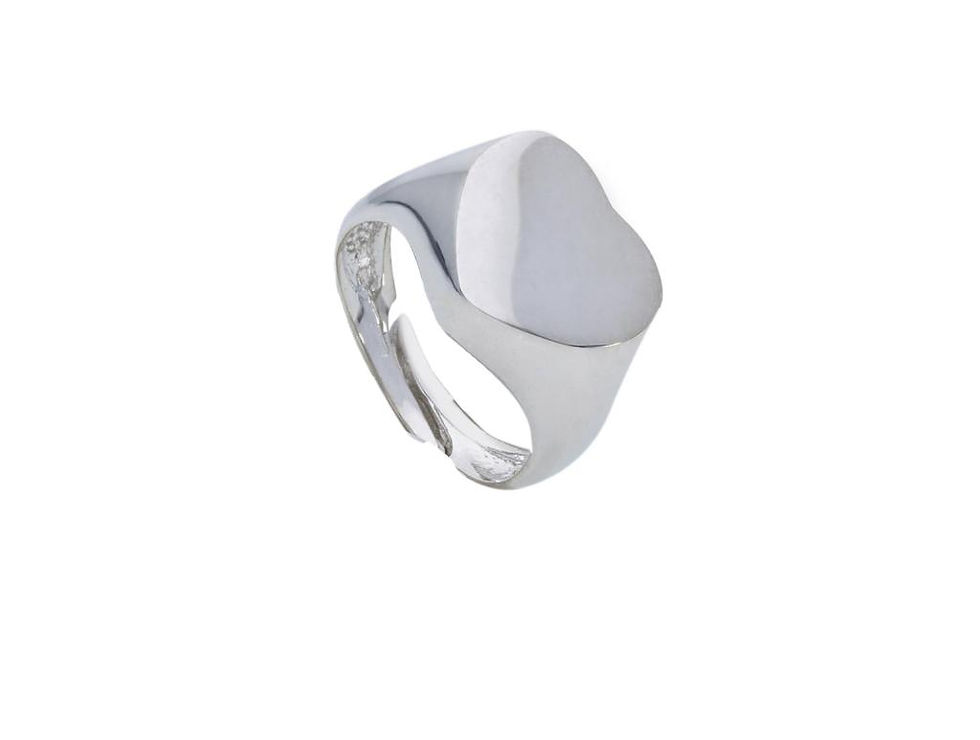 Raggi Anello Chevalier (Mignolo) a cuore in argento GW200370