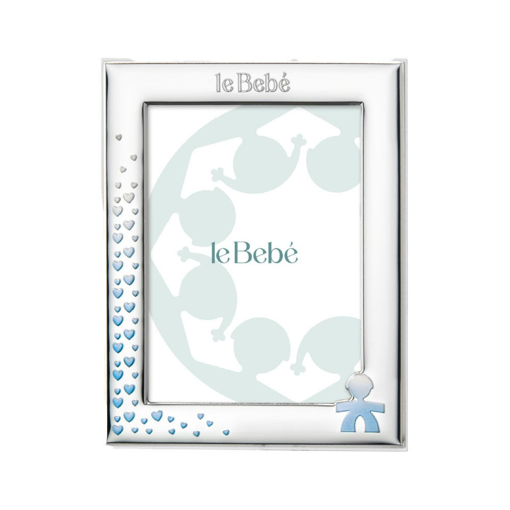 LeBebe’ Cornice sagoma bimbo cuori smaltati 13*18 LBC019