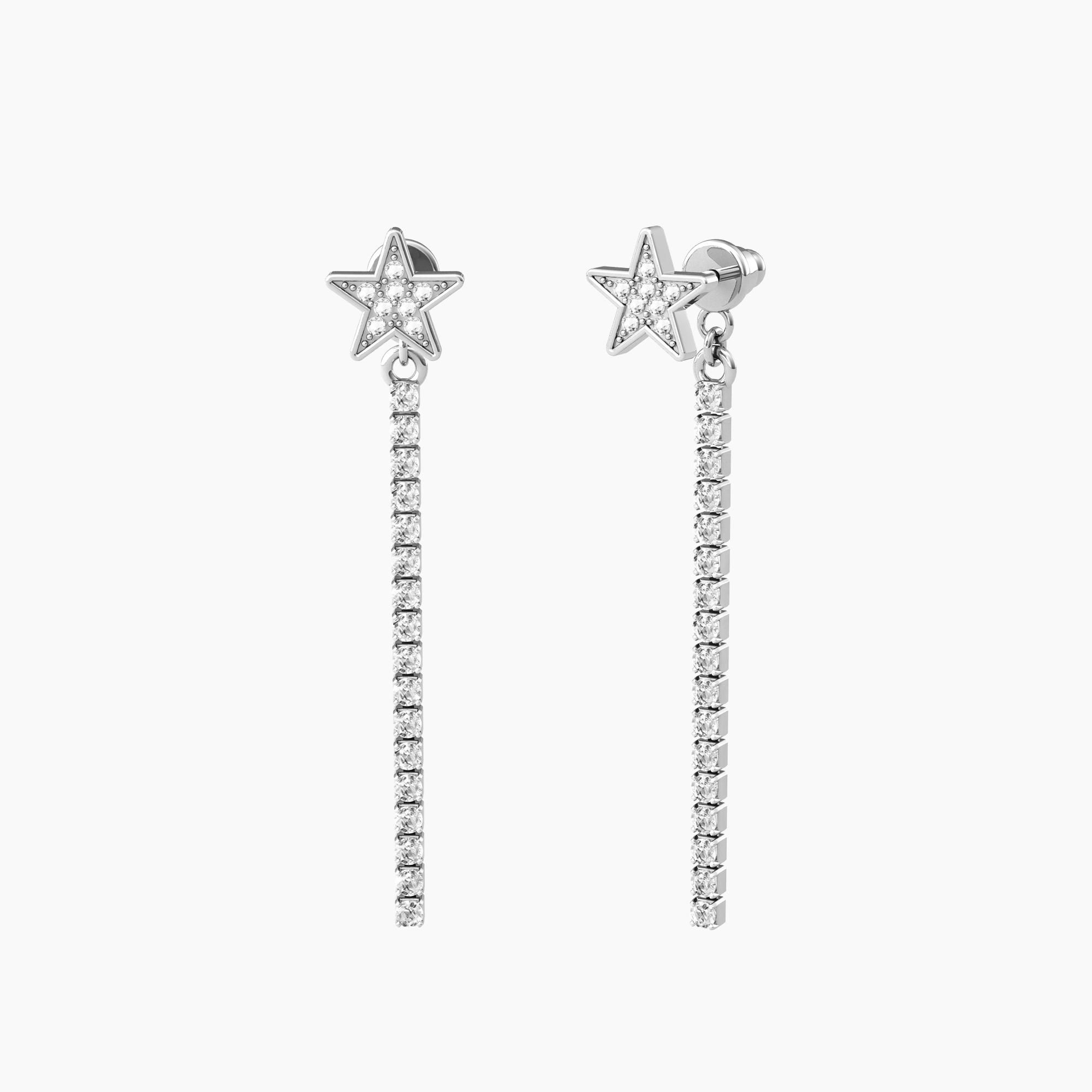 Kidult 761011 Orecchini pendenti con cristalli bianchi STELLA | GRAZIE AMICA