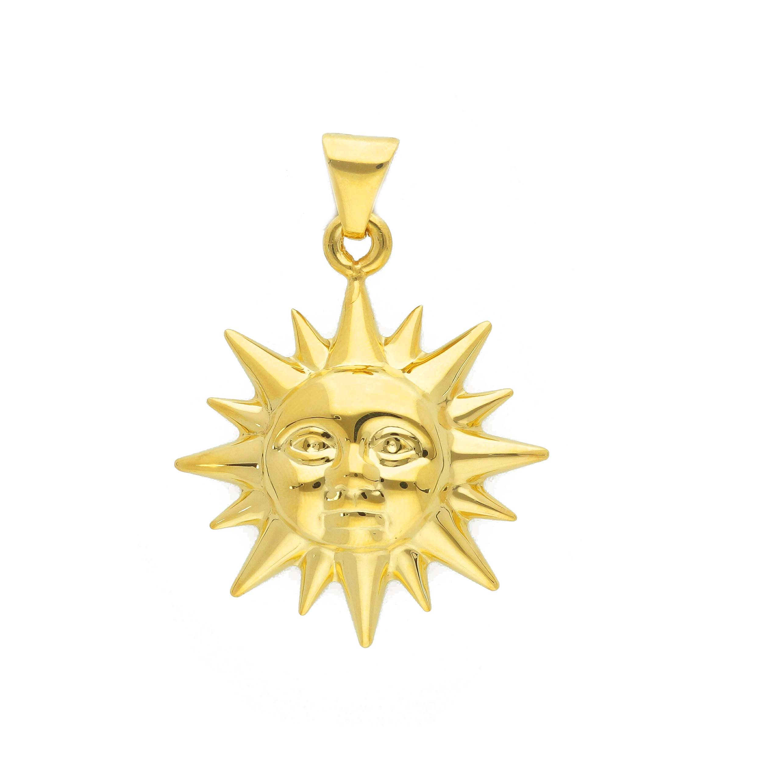 Raggi Ciondolo Sole argento dorato oro giallo GW279099