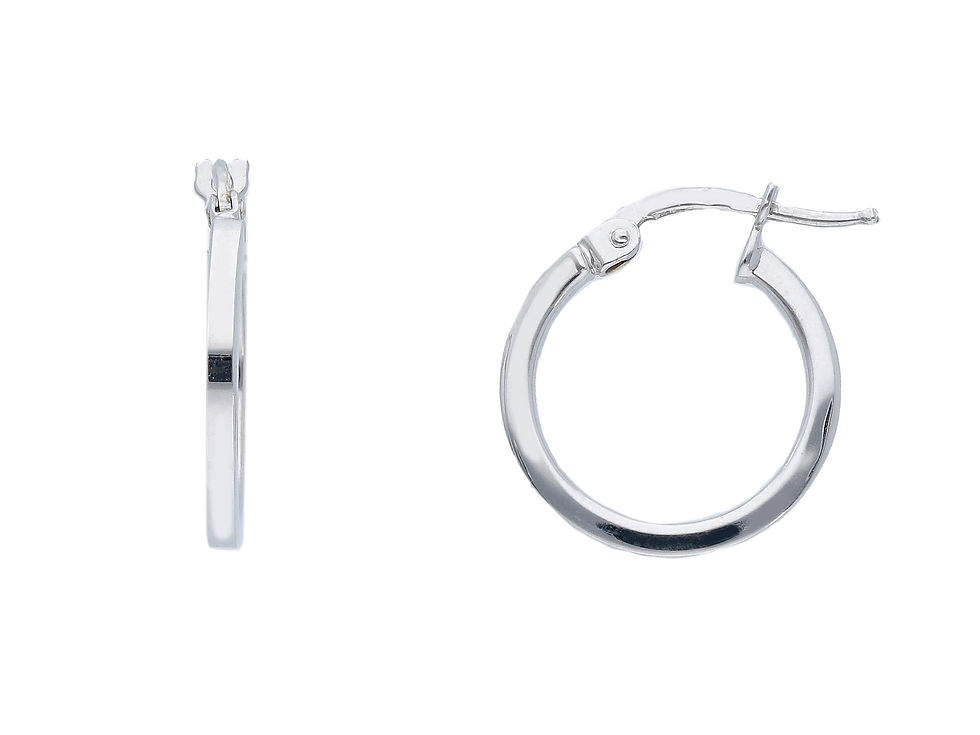 Raggi Orecchini Cerchio oro bianco GW008678