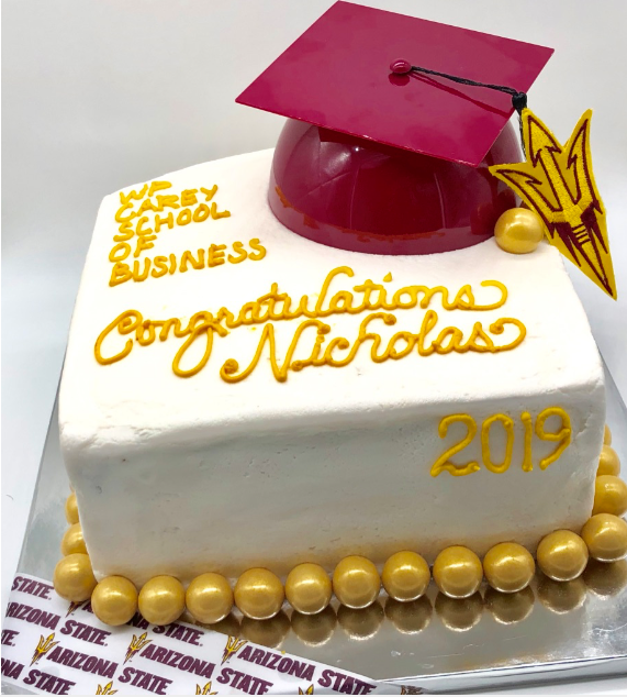 ASU graduation cake