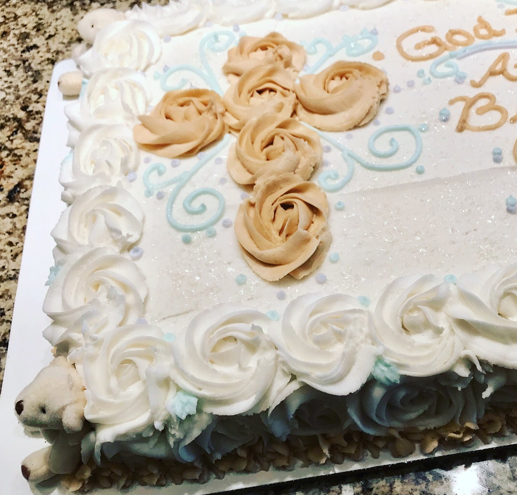 Baby Dedication Cake