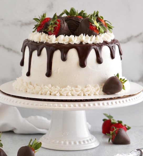 Chocolate Covered Strawberry Cake