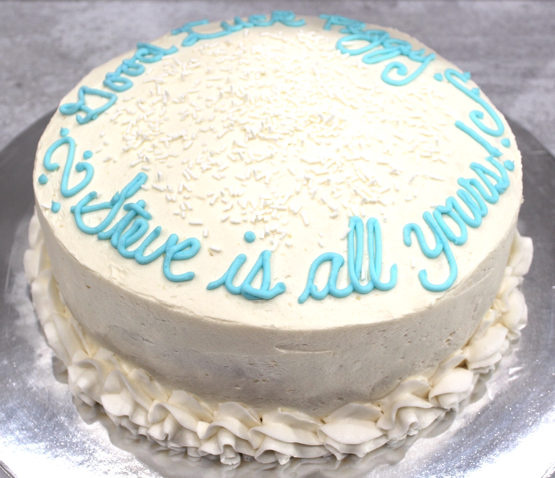 Red Velvet Retirement Cake