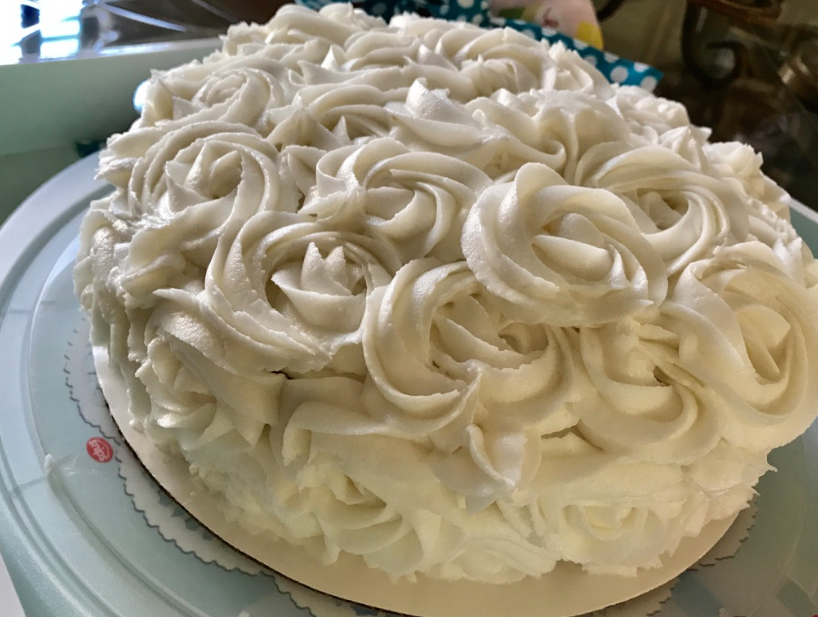 Buttercream Rose Cake