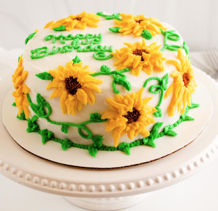 Sunflower Birthday Cake