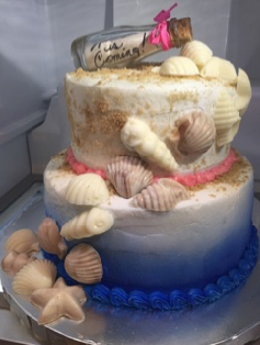 nautical Baby shower cake