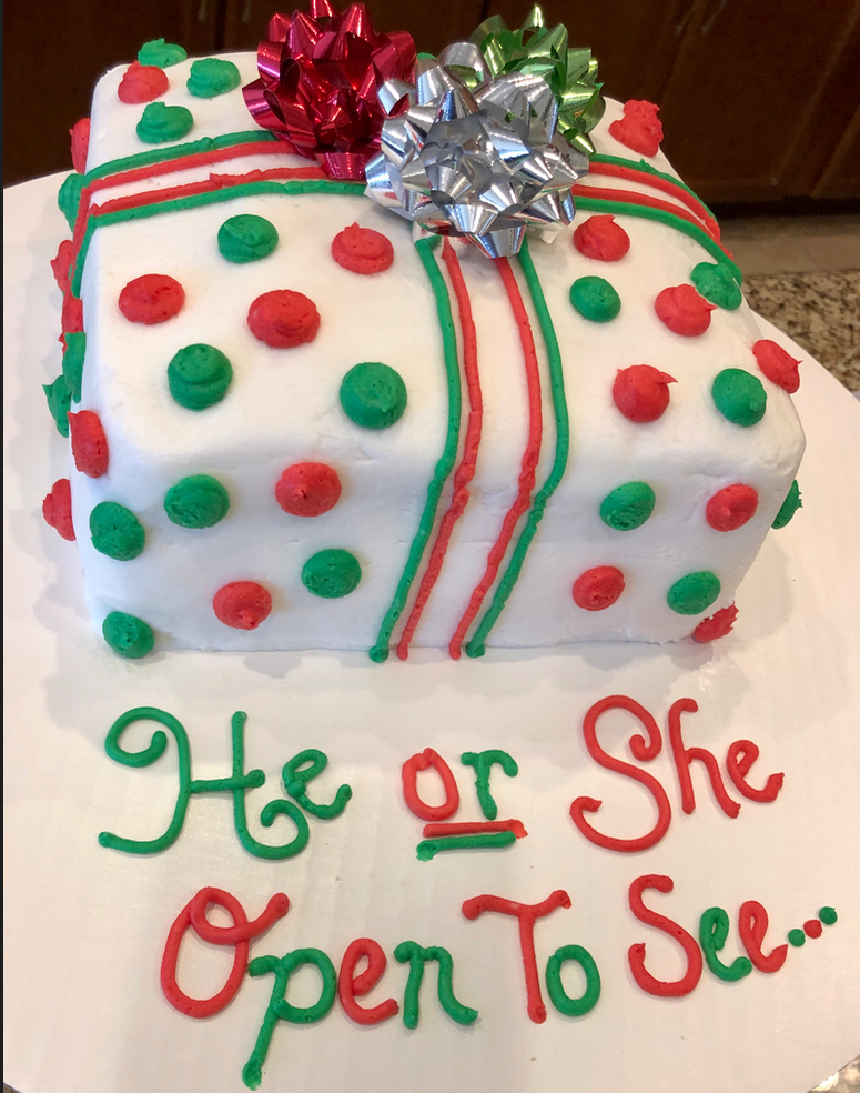 Gender Reveal Cake