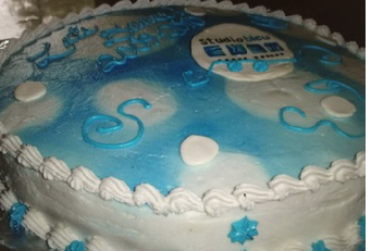 Dance studio party cake