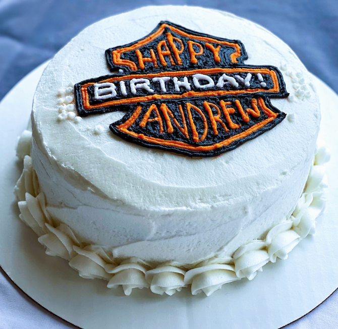 Motorcycle Fan Birthday Cake