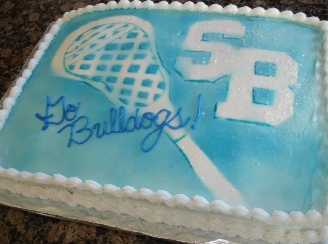 Lacrosse party cake