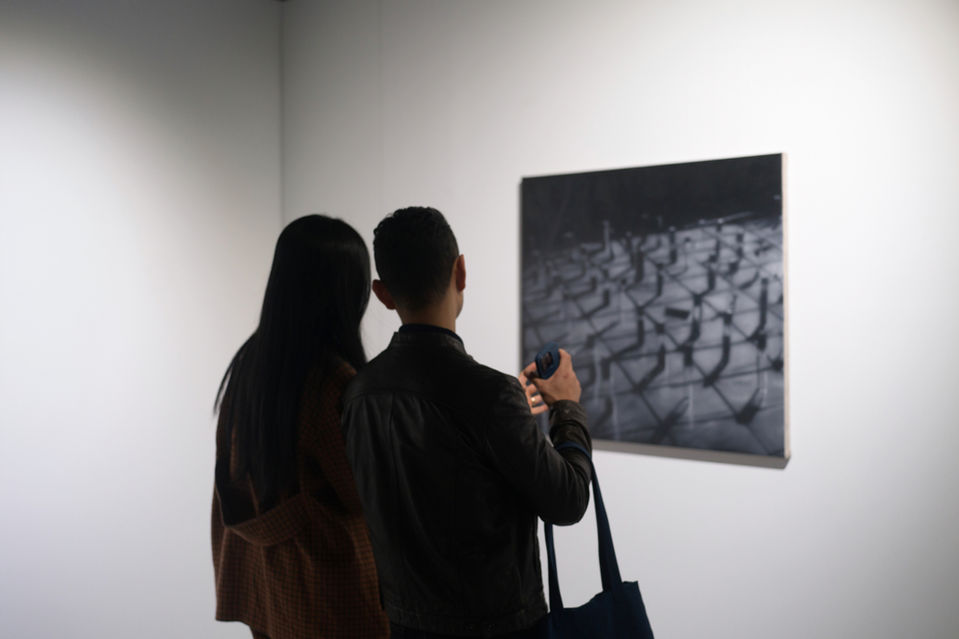 The Method Men at THE BLANC, a three-person exhibition by Thomas Levy, Elliot Purse, and Zhang Kaitong, curated by Leo Yuan. On view November 16–December 14, 2024, featuring works examining process, loss, and identity through painting and material exploration.