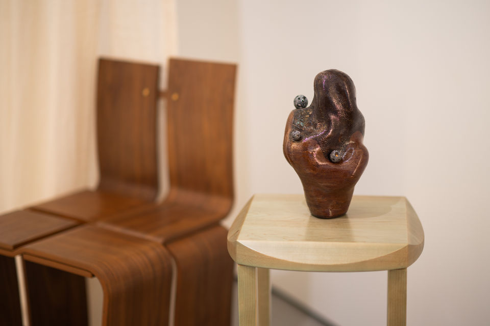 Exhibition view of Table for One at THE BLANC, curated by Leo Yuan, showing a series of intimate, solitary spaces created by participating artists and designers to encourage quiet self-reflection.