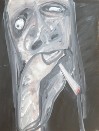 Ilya Grinberg, H, c.2005-2010, gouache sur papier, 65 x 50 cm.