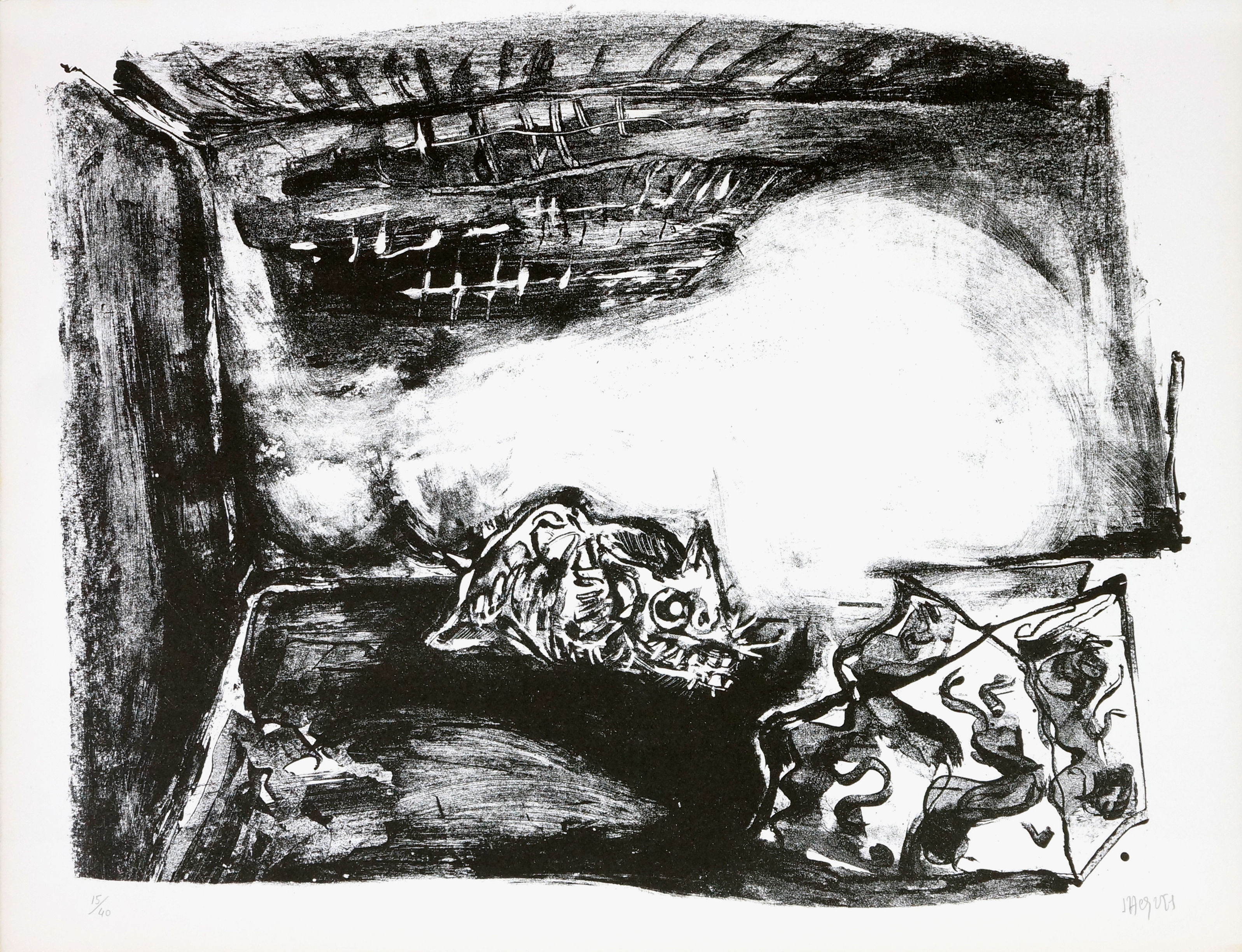 Jacques Grinberg, Une autre possibilité, 1971, lithographie.