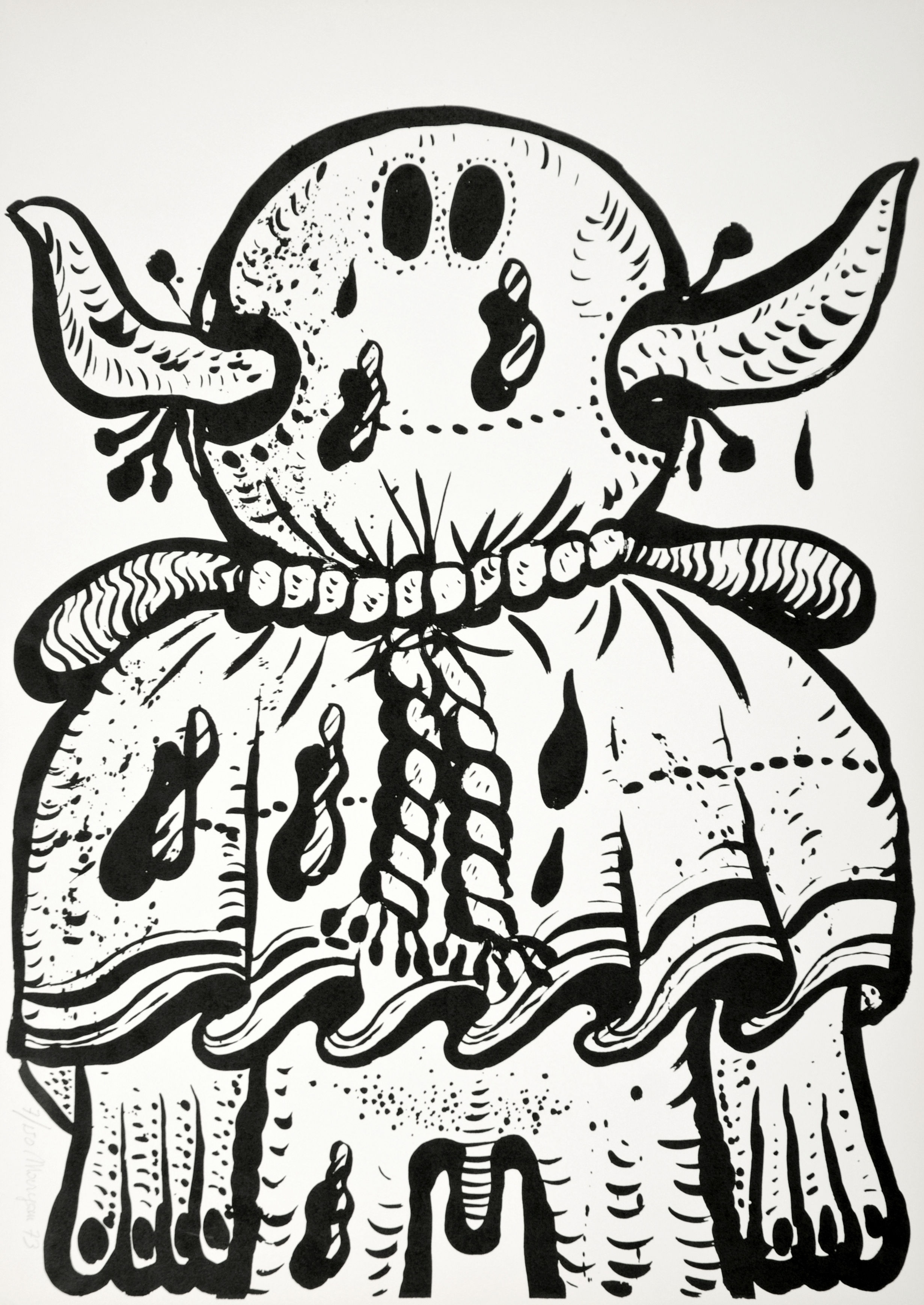 Maryan (Pinchas Burstein), sans titre, 1973, lithographie sur papier, 70 x 50 cm