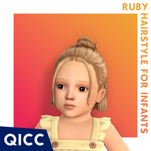 Ruby Hair | Sims 4 Infant CC