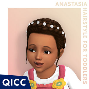 Anastasia Hair | Sims 4 Toddler CC