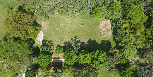 Land lot drone picture