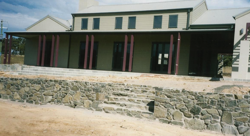 Retaining Wall with Steps