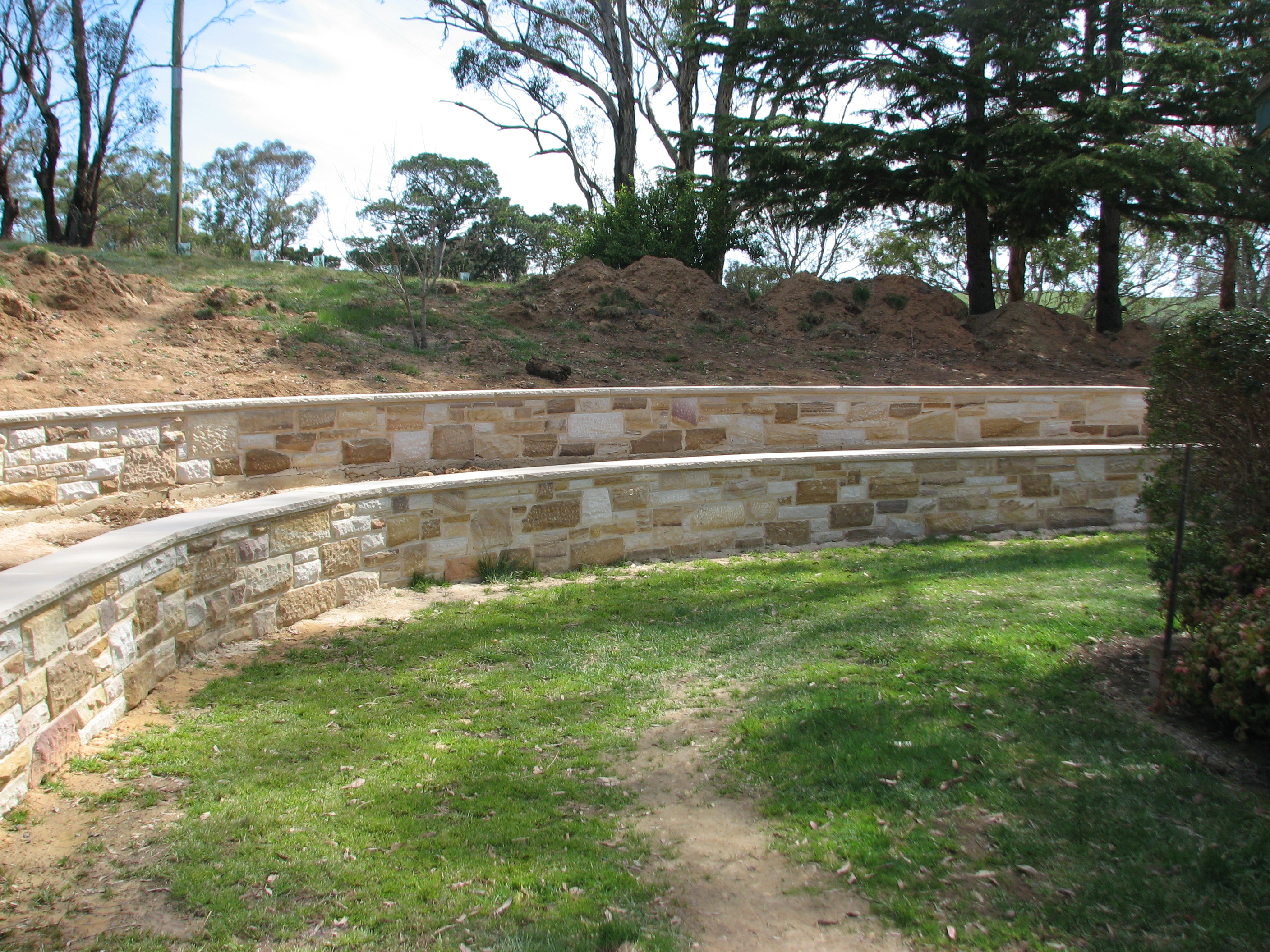 Sandstone Retaining Walls