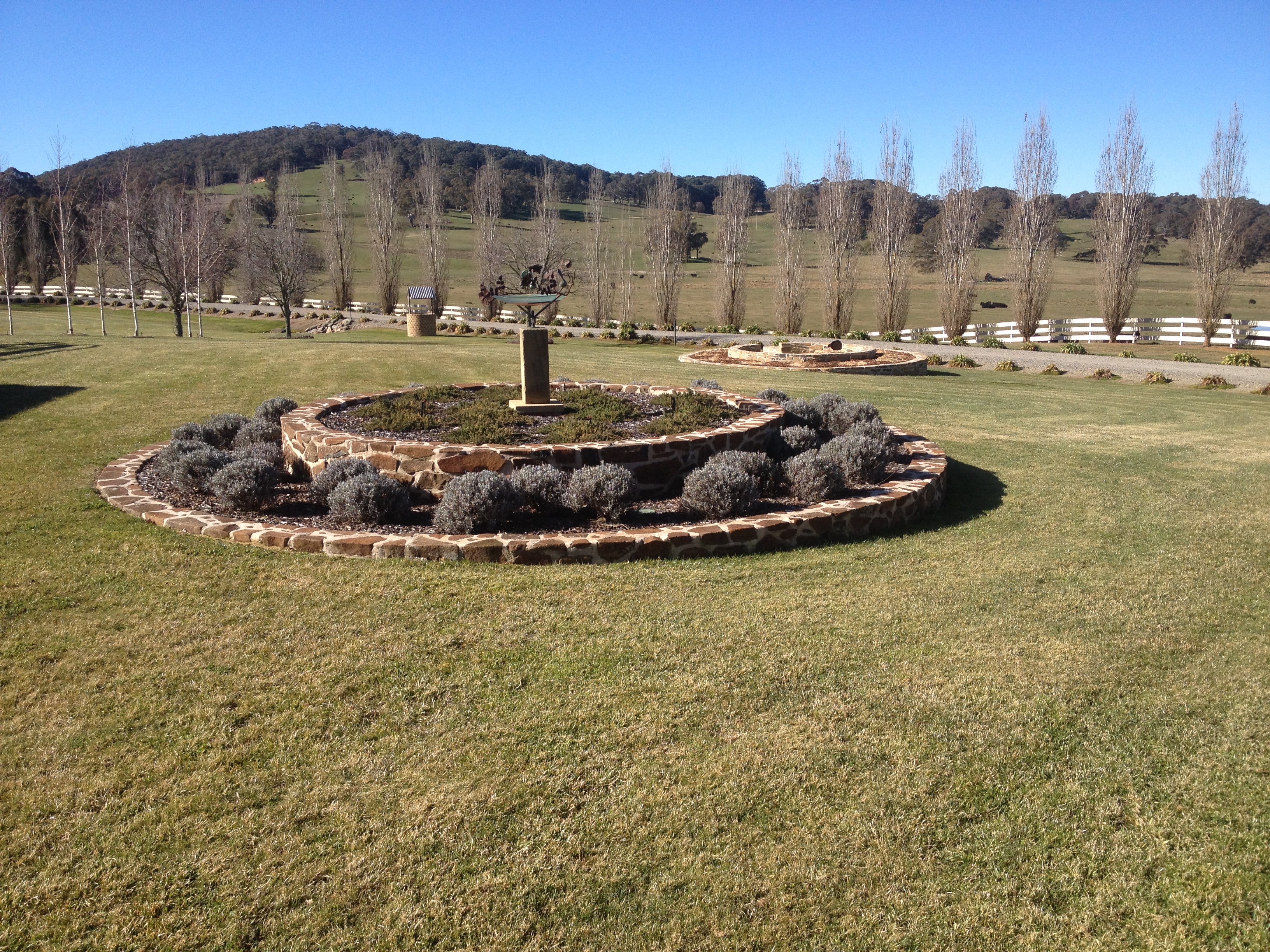Circular Basalt Garden Beds